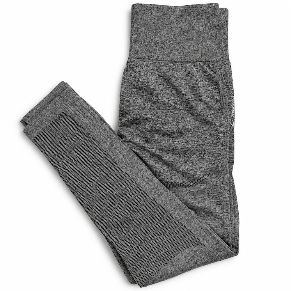 Gymshark Seamless High Waisted Leggings Womens Grey Marl Mesh Activewear Pants